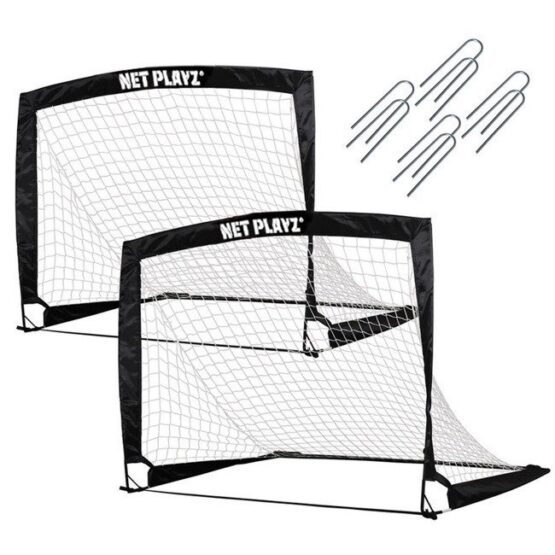 Net Playz – Set 2 porti de fotbal pliabile 125x90x90 cm