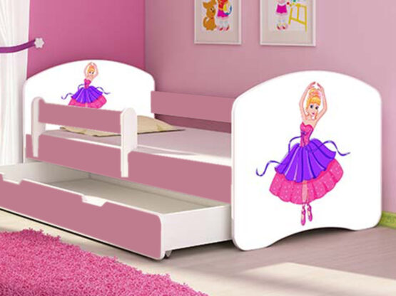 Patut Tineret MyKids Ballerina cu Sertar si Saltea 140×70