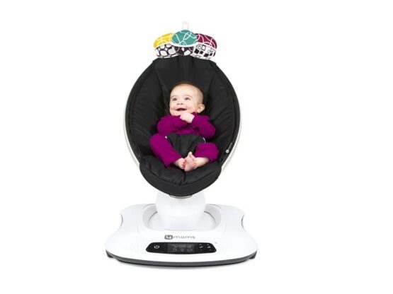 Fotoliu Balansoar Bebelusi 4MOMS MamaRoo 4.0 Classic Negru