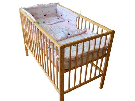 Lenjerie MyKids Catelus Roz 4 Piese 140×70