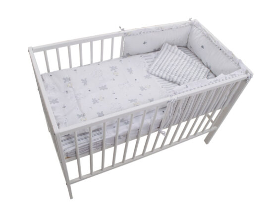 Lenjerie MyKids Bunny Alb 4+1 Piese 120×60