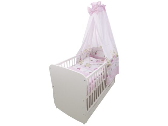 Lenjerie MyKids Teddy Play Pink M2 5 piese 120×60 cm