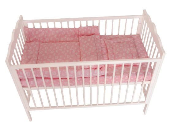 Lenjerie MyKids Crown Pink 3 Piese 140×70