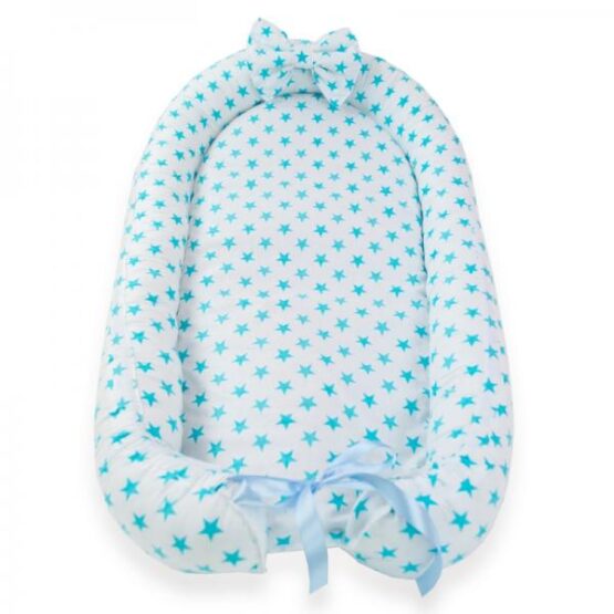 Baby Nest din Cocos MyKids Stars Turquoise