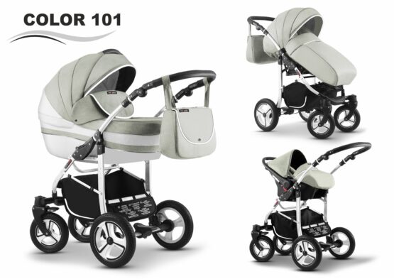 Carucior Mikado CITY STAR 3 in 1 (culoare 101) Gri