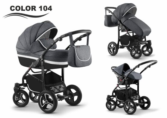 Carucior Mikado CITY STAR 3 in 1 (culoare 104) Grafit