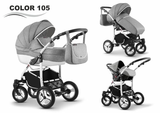 Carucior Mikado CITY STAR 3 in 1 (culoare 105) Gri