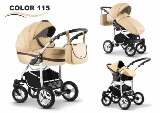 Carucior Mikado CITY STAR 3 in 1 (culoare 115) Bej