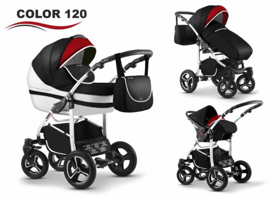 Carucior Mikado CITY STAR 3 in 1 (culoare 120) Negru