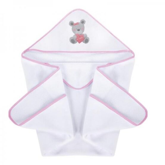 Prosop de baie Klups Funny Teddy Pink K071