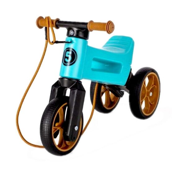 Bicicleta fara pedale Funny Wheels Rider SuperSport 2 in 1 Aqua