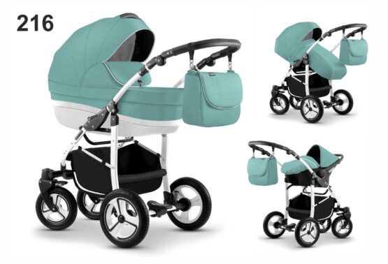 Carucior Mikado CITY STAR S-LINE 3 in 1 (culoare 216) Menta