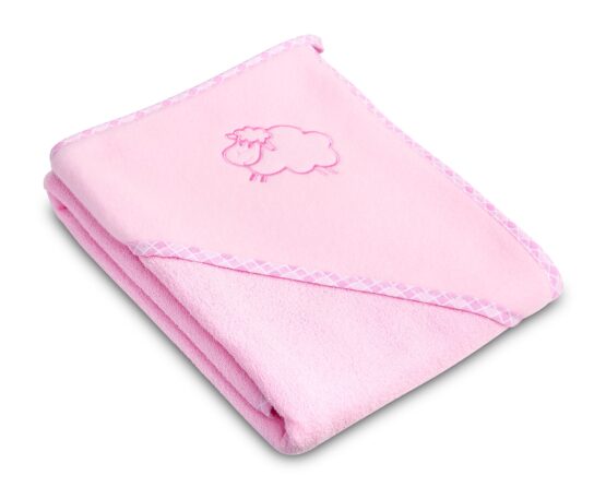 Prosop cu gluga Sensillo SHEEP 80×80 cm Pink