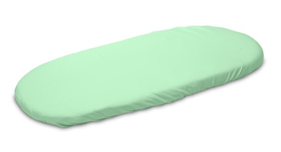 Husa de bumbac cu elastic pentru salteaua de landou Menta