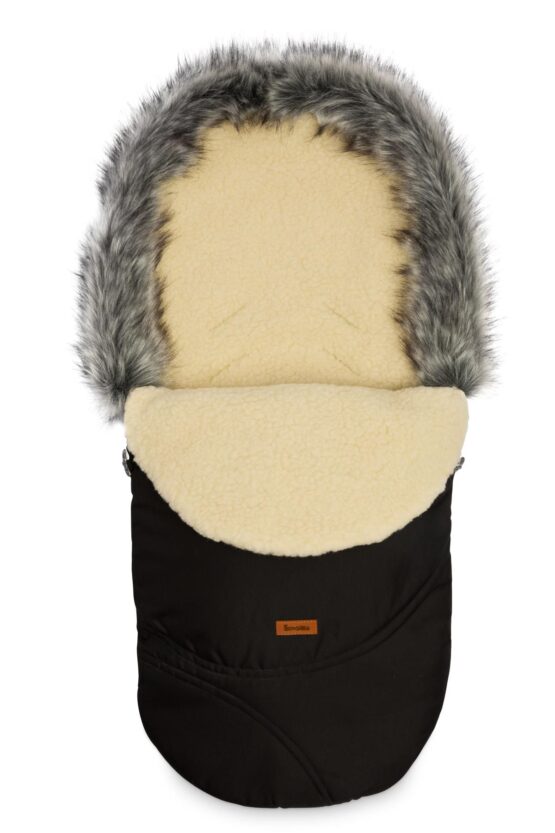 Sac de iarna Sensillo ESKIMO Lana 100×46 cm Negru