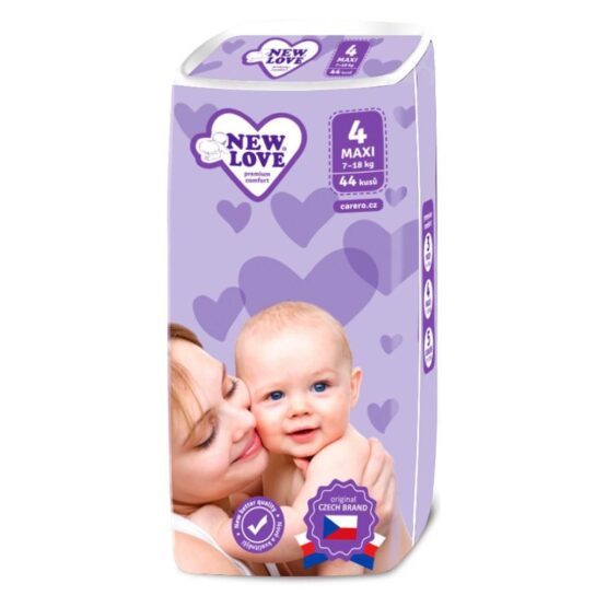 Scutece New Love PREMIUM COMFORT 4 Maxi 7-18 Kg 44 buc.