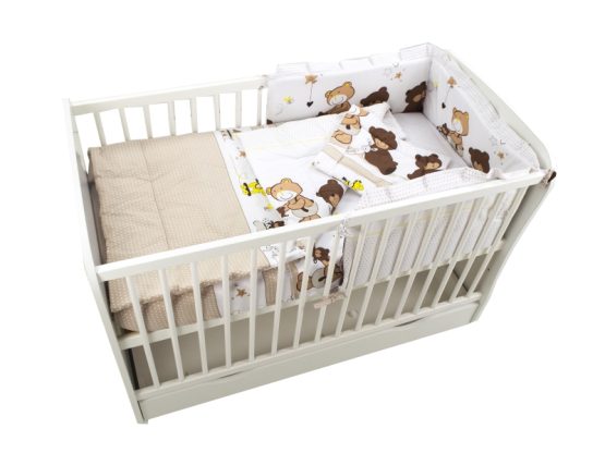 Lenjerie MyKids Teddy Play Maro 4 Piese M1 140×70