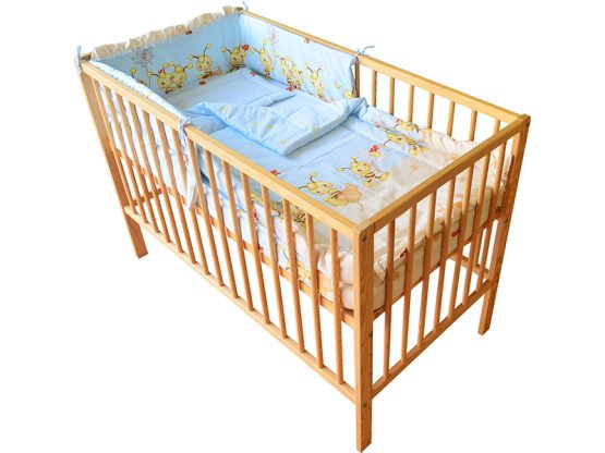 Lenjerie MyKids Albinuta Albastru 4 Piese 120×60